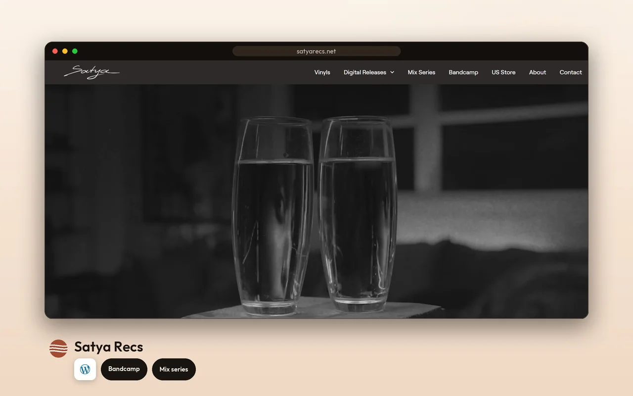 Satya Recs — Lisbon multidisciplinary label — product screenshot